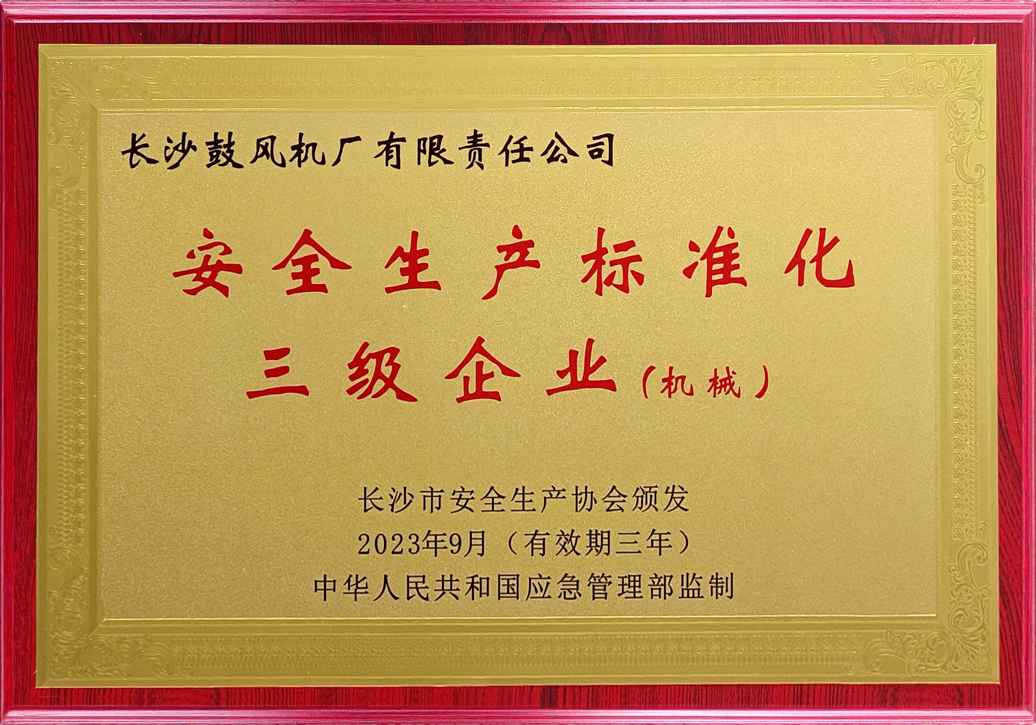 安全生产标准化三级企业